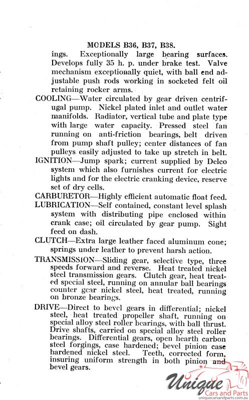 1914 Buick Specifications Page 18